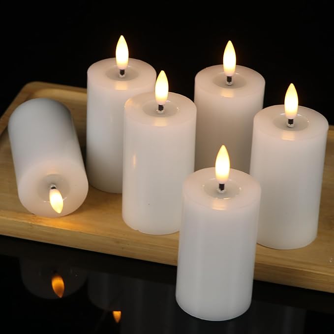 Votive Candles Battery Operated, Pillar Candle - Image 4