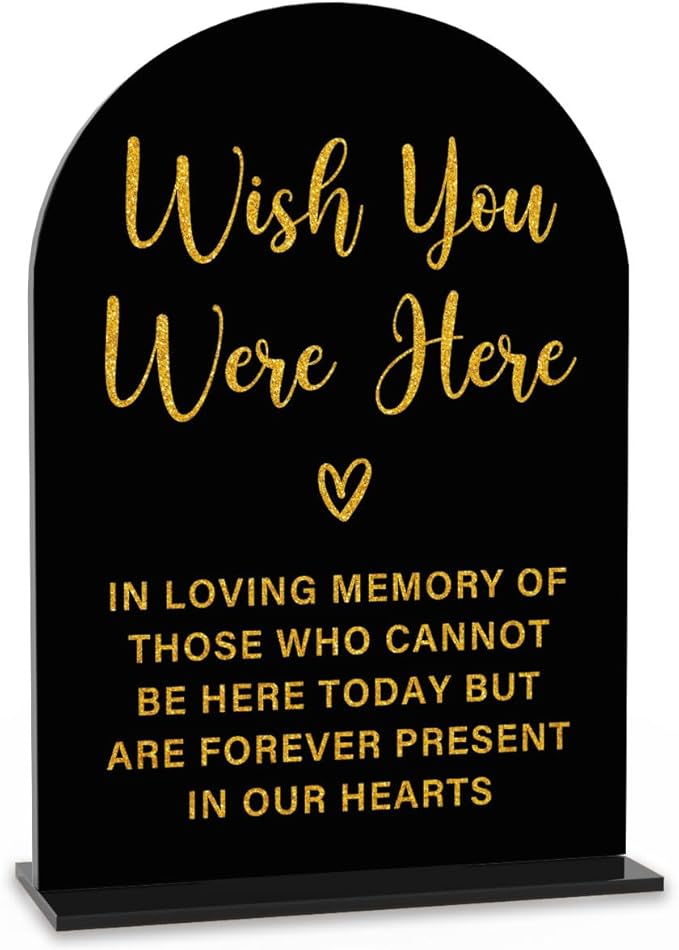 Acrylic Wedding Sign, Bridal Shower Decorations, Wish You Were Here Sign by KongMoTree