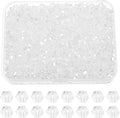 PATIKIL 1000pcs 4mm Bicone Glass Crystal Beads, Faceted Glass Spacer Beads by PATIKIL
