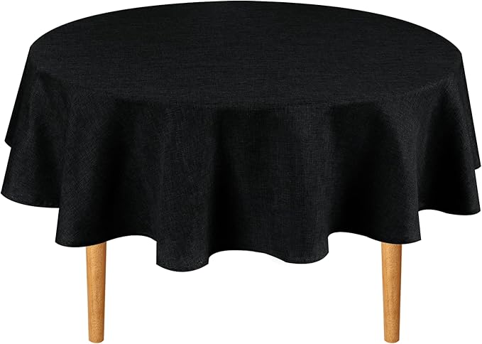 Hiasan Round Linen Tablecloth 90 Inch by Hiasan