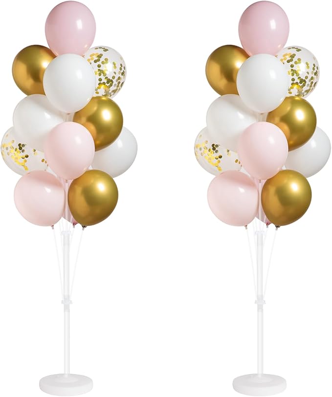 Balloon Column Stand Kit with Balloons, Base and Pole, Balloon Column Kit by Tosuced