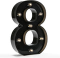 Light Up Black Alphabet Marquee Number Sign LED Marquee Number Lights Sign by OYCBUZO