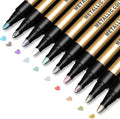 JR.WHITE Metallic Paint Markers, 10 Colors by JRWHITE