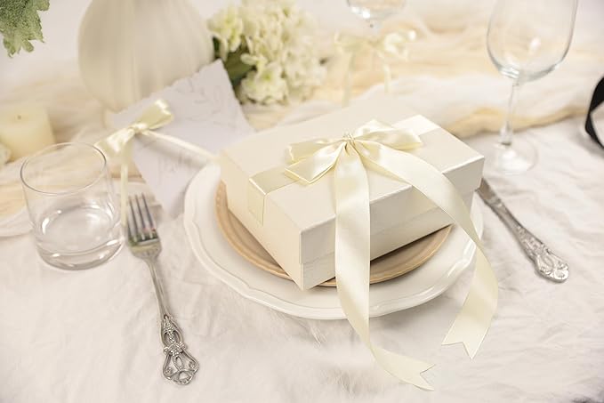 Beige Satin Ribbon 1 inch X Continuous 100 Yards, Single Face Polyester Ribbon - Image 5