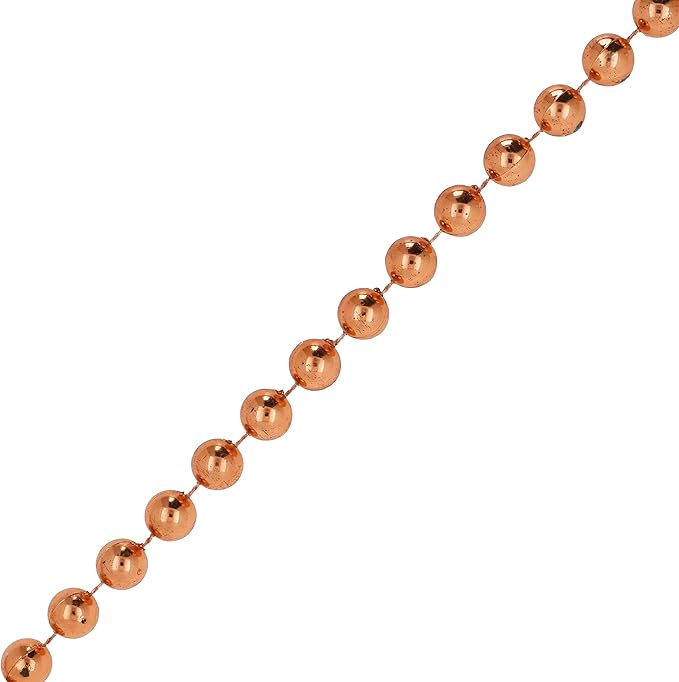 Mandala Crafts 10mm Faux Copper Pearl Beads Roll - Image 2