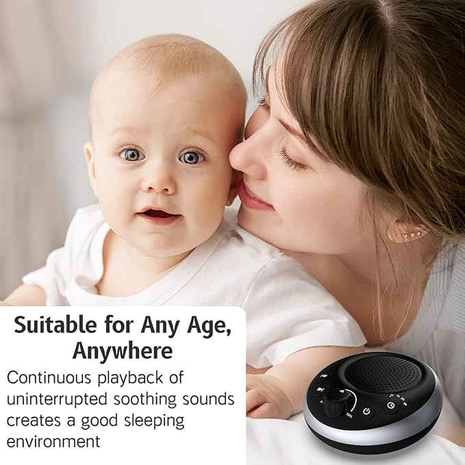 Sound Machine Loud White Noise Machine Nonstop Brown Noise Machine 30 Soothing - Image 5