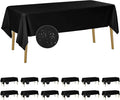 Fokitut 12 Pack Waterproof Rectangle Tablecloth, 60x102 Inch, Stain Resistant by BalsaCircle