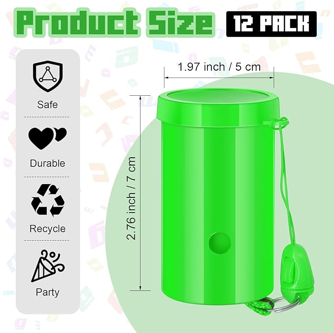 12 Pcs Mini Air Horns 3 Inch Noisemakers - Image 2