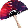 Amajiji Large Folding Hand Rave Fan Popping Fan by Amajiji