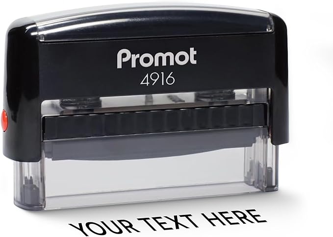 Promot Self Inking 1 Long Line Custom Stamp by PROMOT