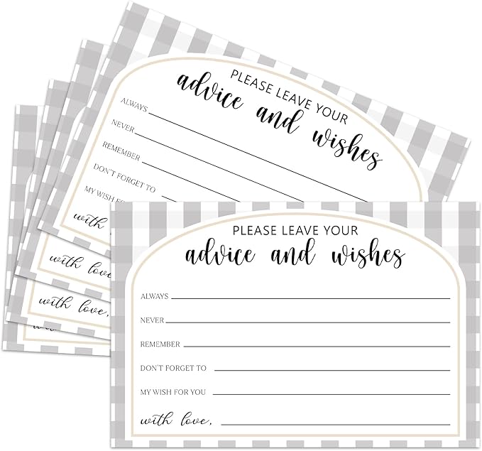 25 Advice and Wishes Cards, Well Wishes Card by ZSHFMY