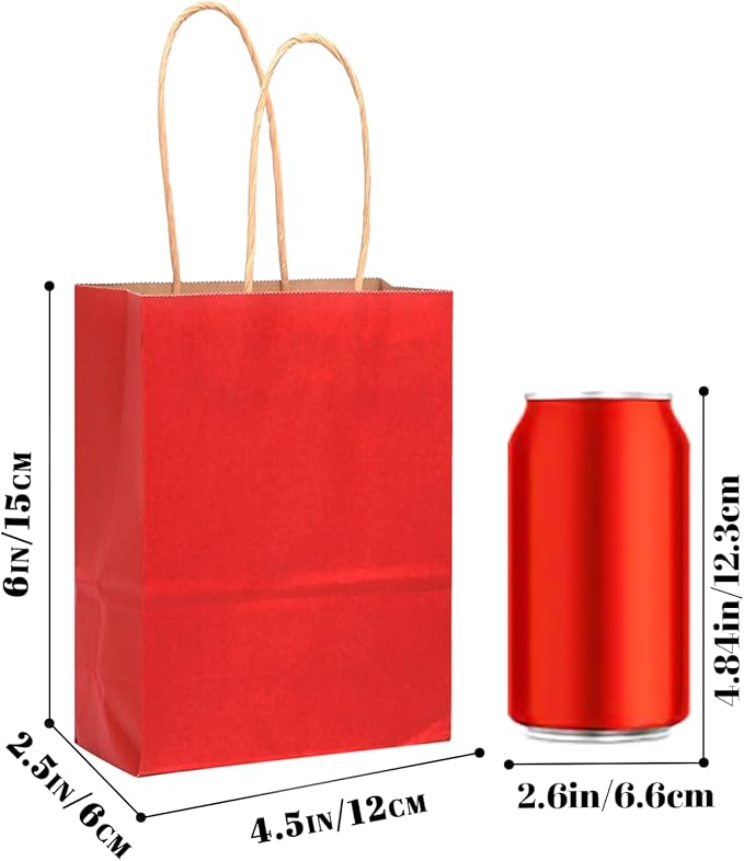 qiqee 24 Pcs Wine Mini Paper Gift Bags - Image 4