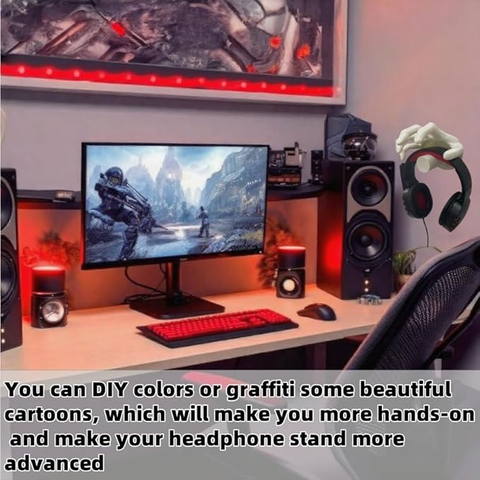 Gothic headphone stand, interesting headphone stand, 3D material headphone stand - Image 3