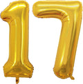 GOER Number 17 Balloons for 17th Birthday Sweet 17 Party Decorations, 42 Inch by GOER