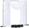 SLOW DOLPHIN 10x 10ft Pipe and Drap Backdrop Stand Kit, Heavy Duty Adjustable by SLOWDOLPHIN
