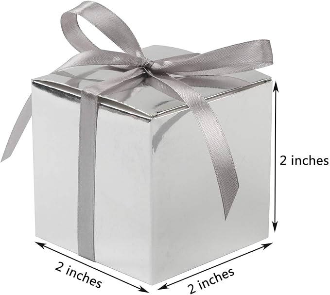 COTOPHER 100pcs Small Gift Boxes, Favor Boxes 2x2x2 inches Paper Gift Boxes - Image 7