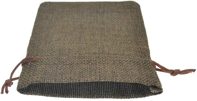 20pcs Burlap Drawstring Gift Bags, Natural Linen Jewelry Pouch - Image 6