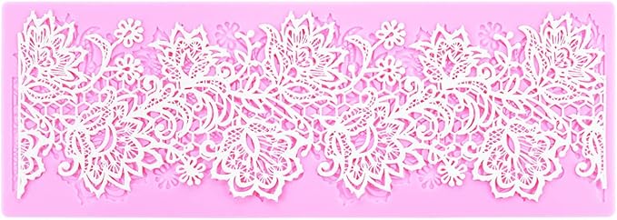 Flower Embossing Candy Silicone Mold Lace Pattern Sugar Craft Cake Decoration by FYZ+Brothers