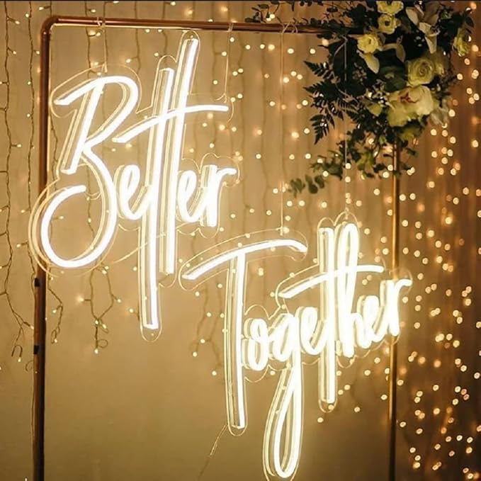 Ulalaza Better Together LED Neon Sign Night Light - Image 4