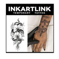 INKARTLINK Tattoo Tech, 2 Sheets Large Semi Permanent Tattoo, Temporary Tattoos by INKARTLINK