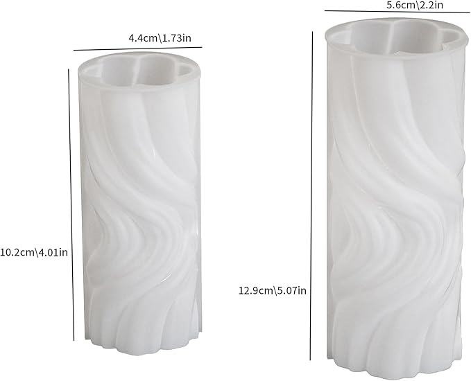 2 Pack Spiral Wave Resin Casting Molds - Image 2