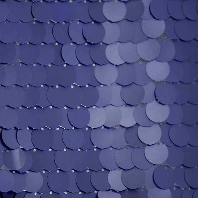 JYFLZQ Blue Payette Sequin Backdrop Curtains 8ft x 8ft 1 Panel Glitter Thick - Image 5