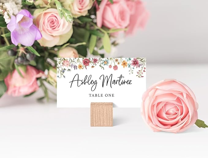 Printed Party Place Cards for Table Setting – Set of 25 Blank Name Cards – - Image 2