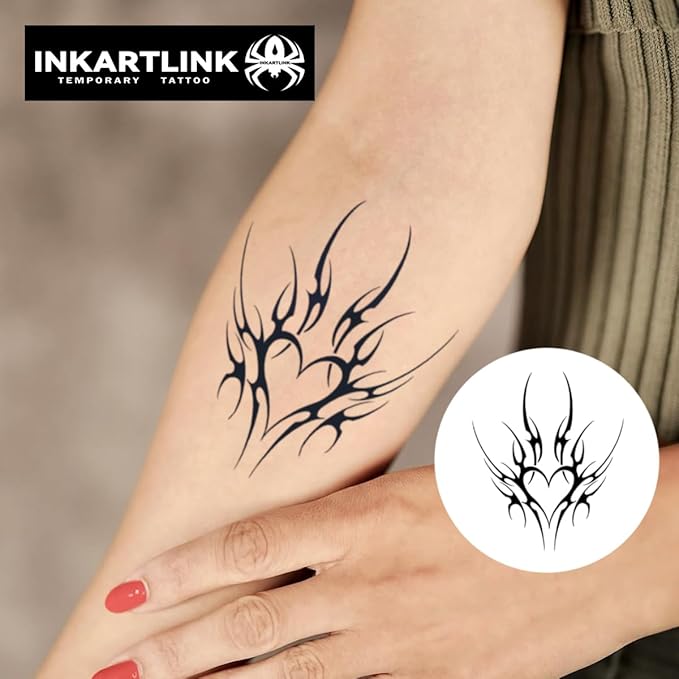 INKARTLINK Tattoo Tech, 2 Sheets Large Semi Permanent Tattoo, Temporary Tattoos - Image 2