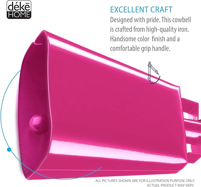 Deke Home - 2 Pack 10 Inch Steel Cowbells - Image 7