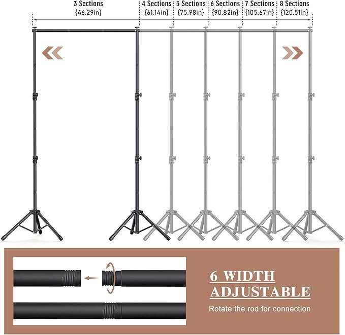 Backdrop Stand 10x7.5ft, Photo Back Drop Stand - Image 2