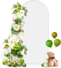 Hemmotop White Arch Backdrop Cover, 6 ft Spandex Stretchy 2-Sided Arch Stand by Hemmotop