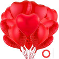 12Pcs Red Heart Balloons, 18 Inch, Love Balloons by BBPOOL