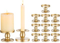 Candle Holders for Pillar Candles, Romadedi Gold Pillar & Taper Candle Holder by ROMADEDI