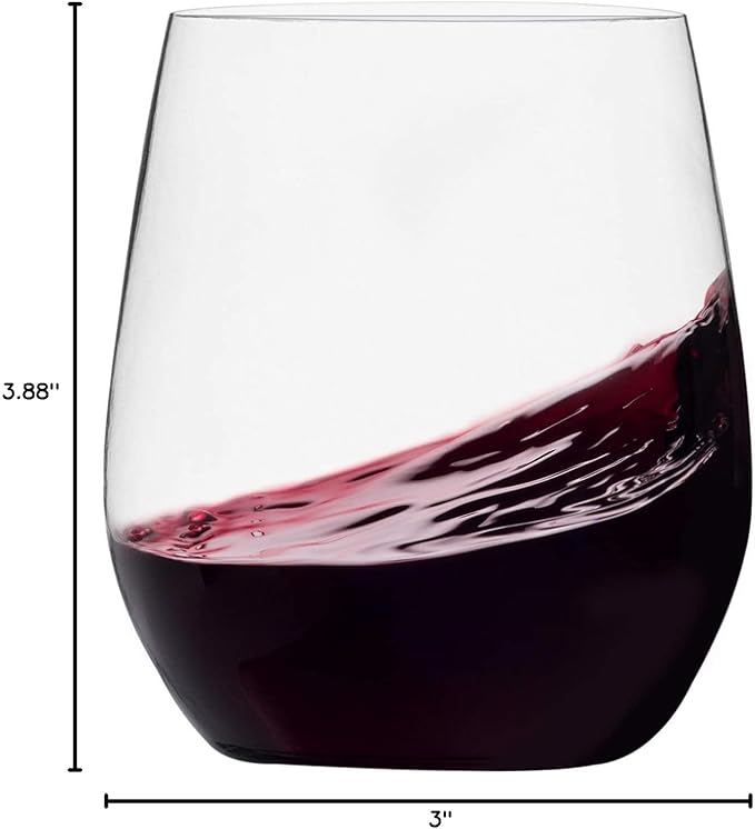 Munfix Plastic Stemless Wine Glasses 48 Pack, Disposable 12 Oz Clear Plastic - Image 8