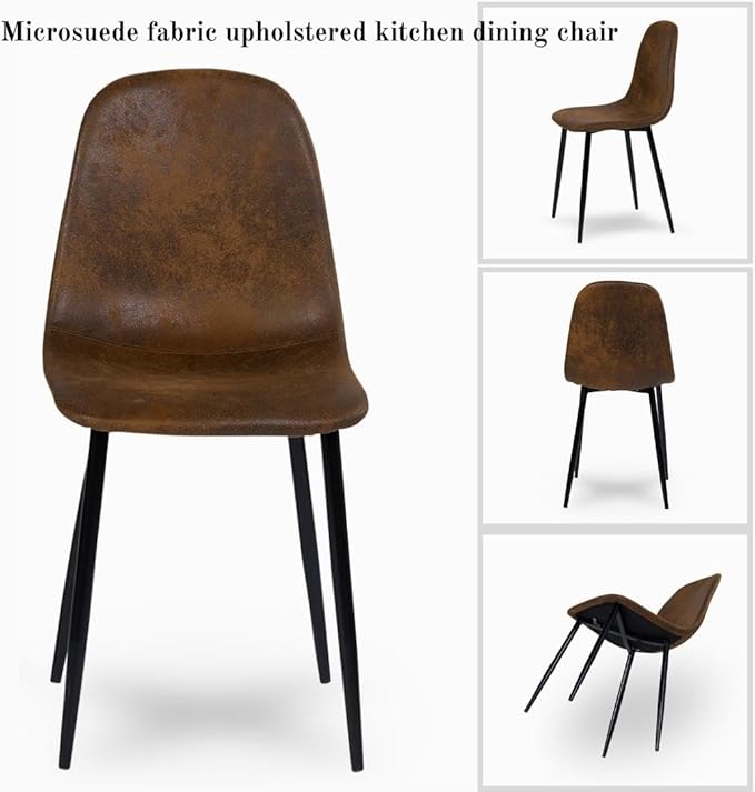 Homy Casa Mid Century Modern Dining Chairs Set - Image 5