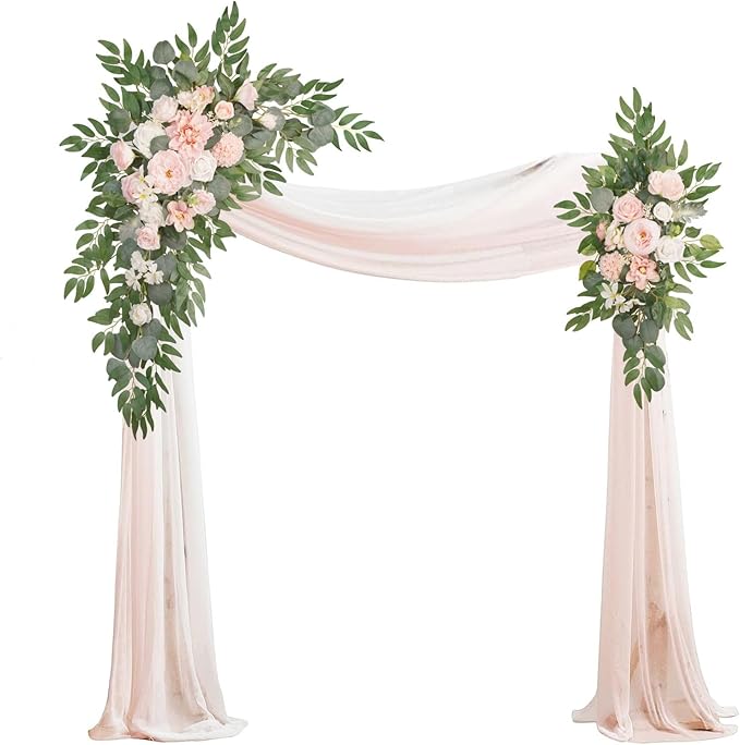 Artificial Arch Flowers Kit, Ceremony and Reception Background Rose Decoration by Muhanjia
