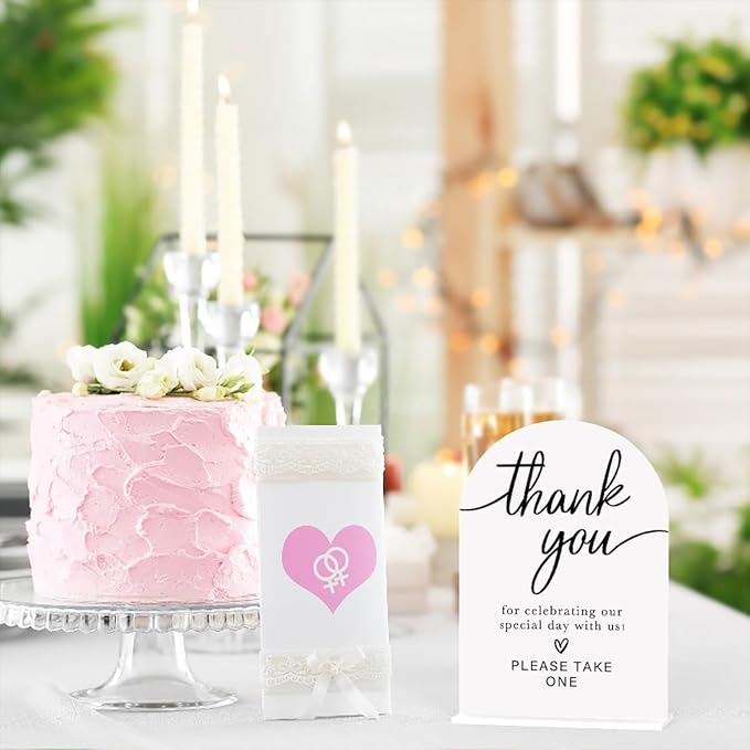 Acrylic Wedding Sign Thank You Sign - Image 6