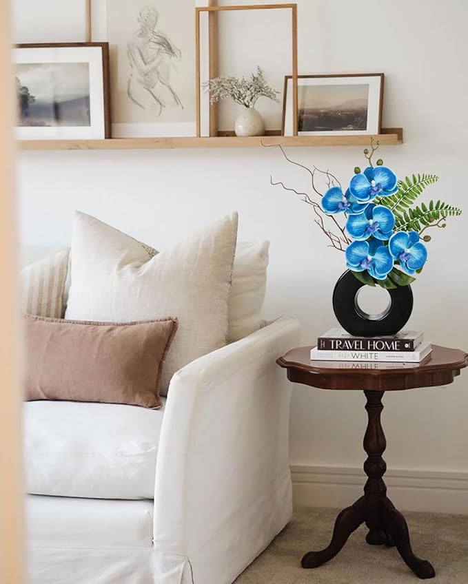 Briful Blue Orchid Fake Flowers - Image 5