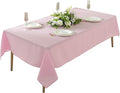 Craft And Party Pink Rectangle Tablecloth, 60 x 84 Inch, Washable Polyester by CraftAndParty