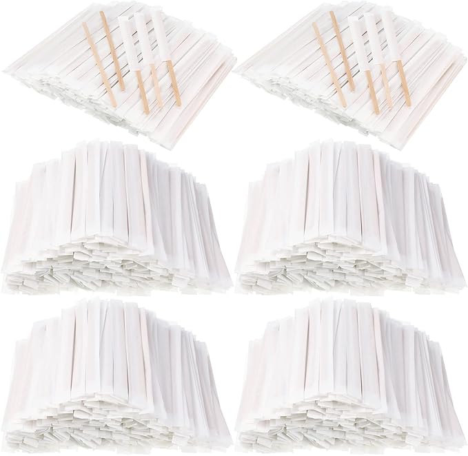 2000 Pcs Individually Wrapped Wooden Coffee Stirrers, Disposable Coffee Stir by Amyhill