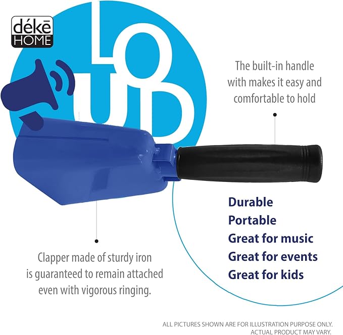 Deke Home - 2 Pack 7 Inch Steel Cowbells - Image 3