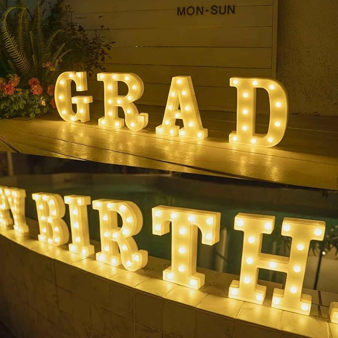 Foaky LED Letter Lights Sign Marquee Light Up Letters Sign - Image 5