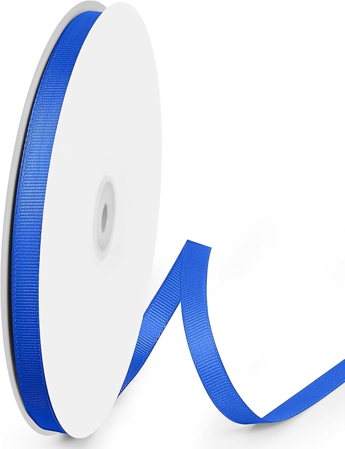 100 Yards 3/8 inch Grosgrain Ribbon, Solid Color Fabric Ribbon Perfect by VISPAD