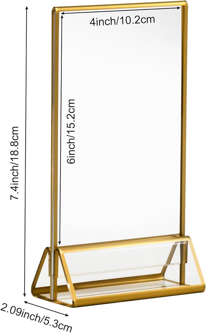 6 Pack Acrylic Sign Holder - Image 2