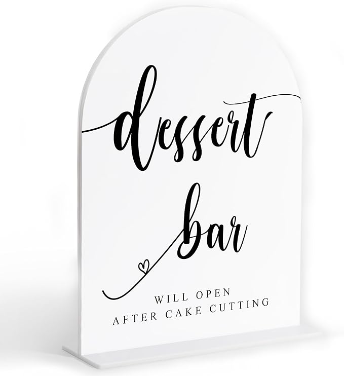 Dessert Bar Sign, Dessert Table Decor, Wedding Reception Decorations, Bridal by Sxurt