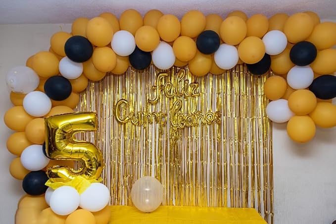 Gold 40 Inch Large Number 5 Birthday Balloon, Five 5th 15 25 35 50 55 Birthday - Image 9