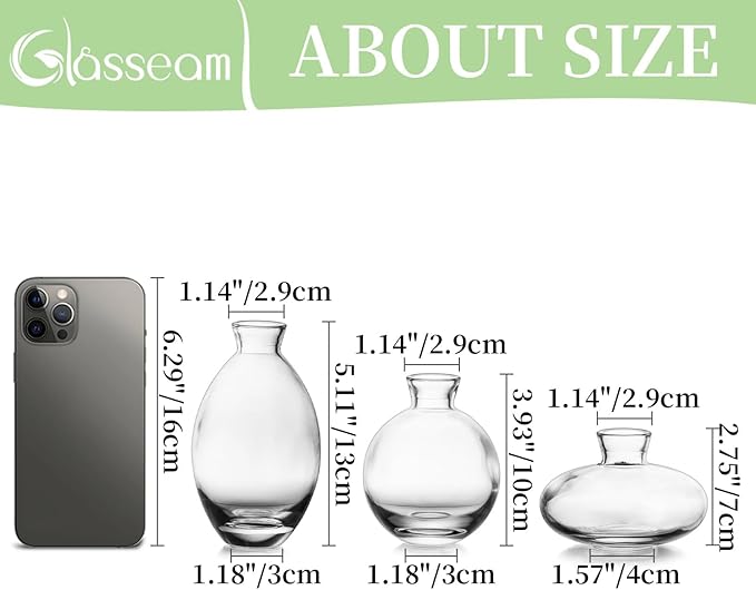 Glass Bud Vase for Centerpieces - Image 3