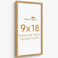 9x18 Picture Frame Oak Wood, 18x9 inch Wall Gallery Poster Frame by Unknown