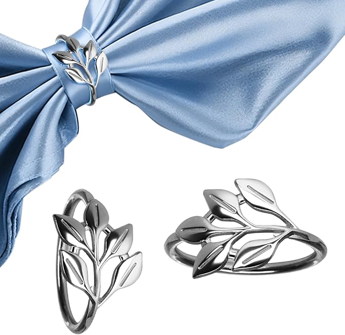 40 Pcs Leaf Napkin Rings Set, Thanksgiving, Dinning Table Decorations by EROCK