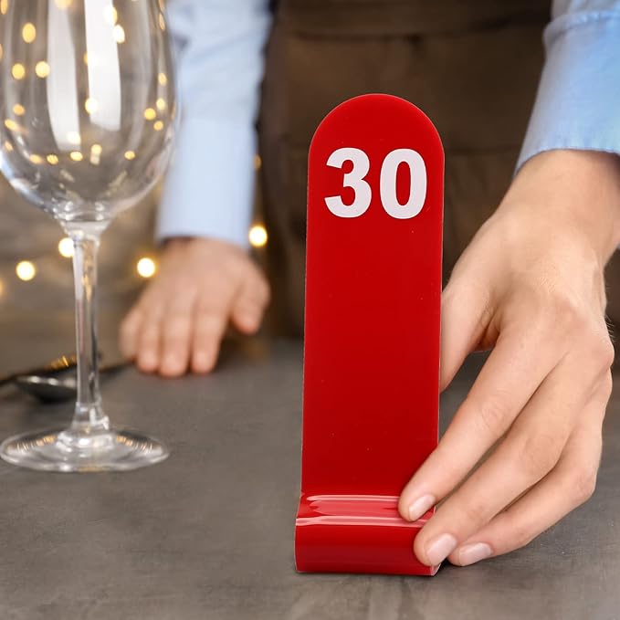 Tuanse 1-30 Table Order Numbers Restaurant Double Sided Acrylic Reception - Image 7